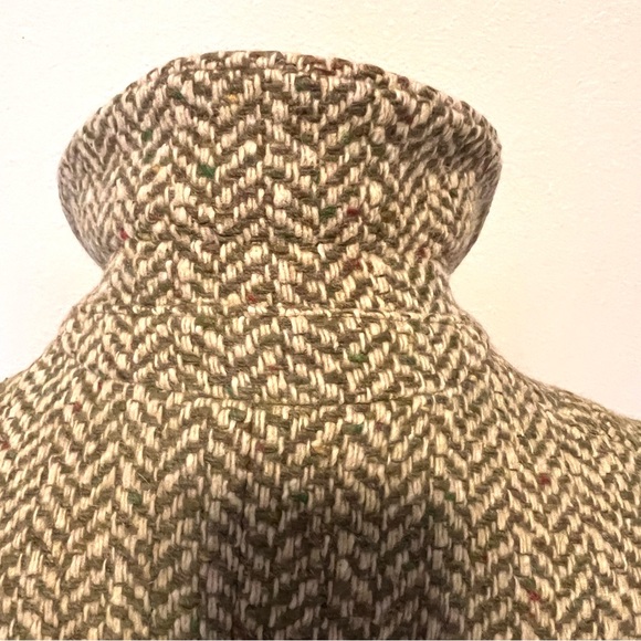 Weekend Max Mara Wool Tweed Blazer Jacket Herringbone Tailored Fitted Size 2 - Picture 10 of 16